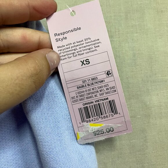 NWT Wild Fable Women's Size XS Bauble Blue High-Rise Wide Leg Sweatpants - Picture 7 of 12